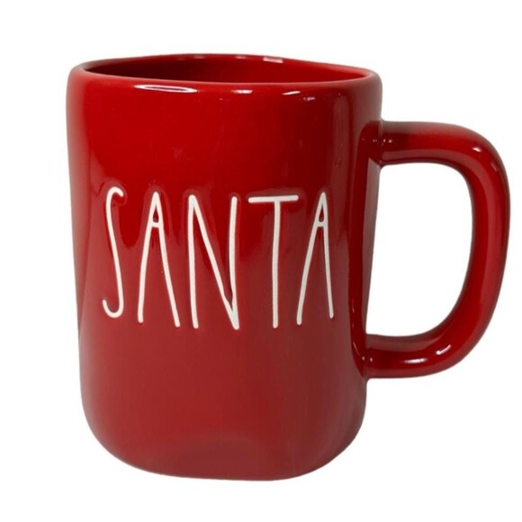 Rae Dunn CHRISTMAS Peppermint Mocha Ho Ho Ho Santa Mugs - Picture 6 of 7